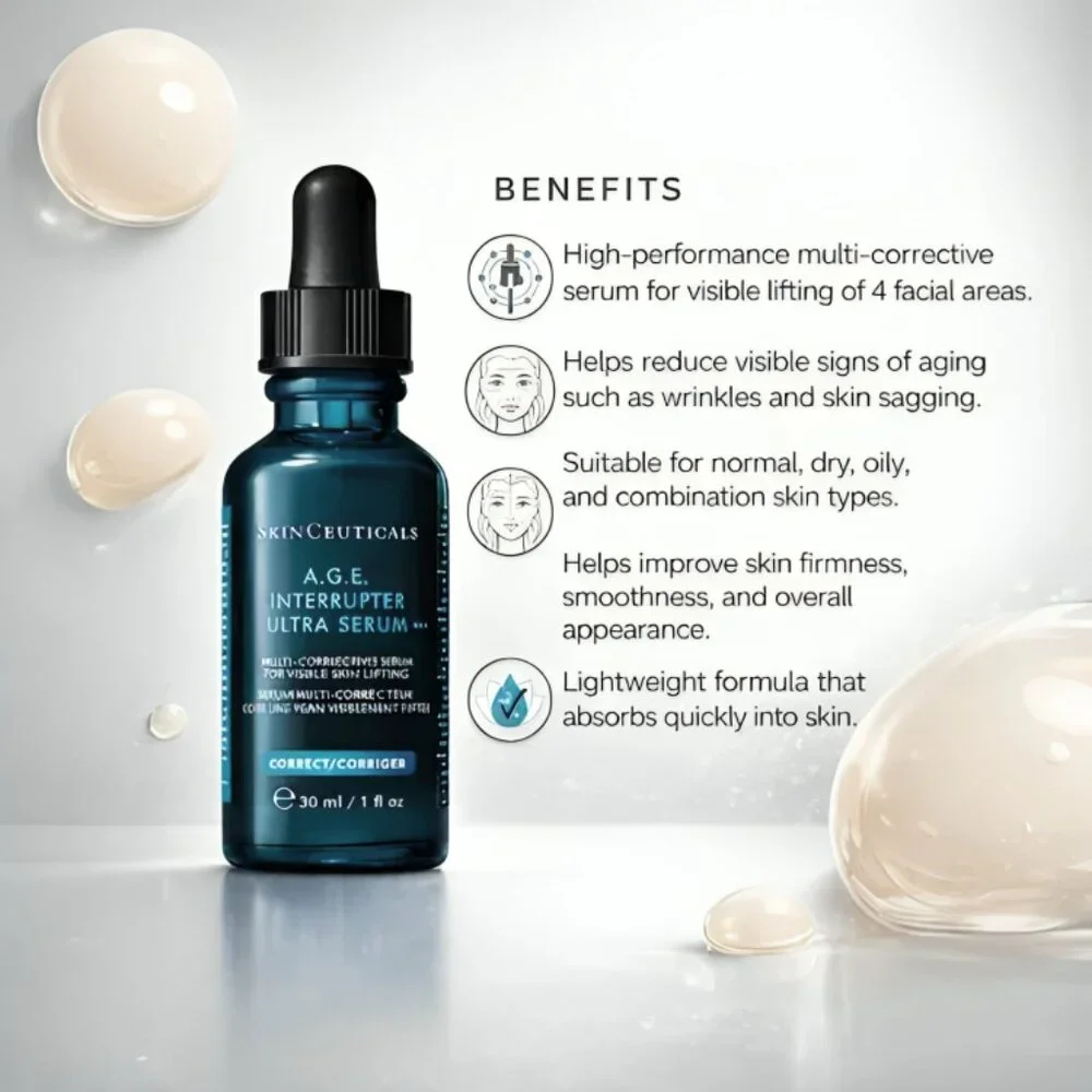 SkinCeuticals A.G.E. Interrupter Ultra Serum 1oz Anti-Aging Firming serum NIB - Picture 4 of 4